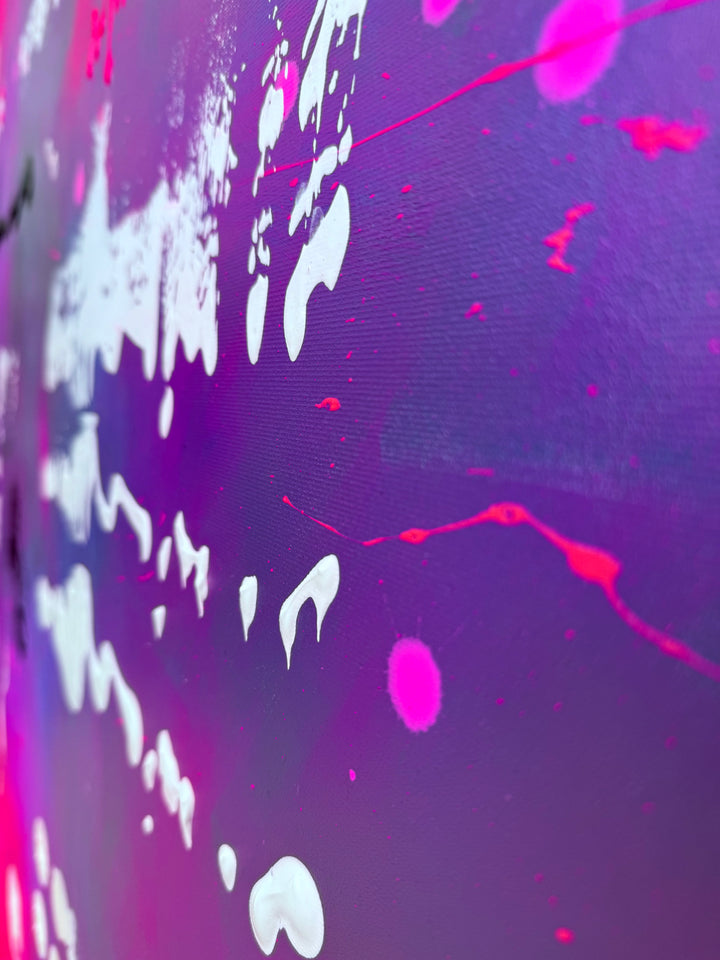 Pink Street & Sónar - Originalwerk 120 x 120 cm