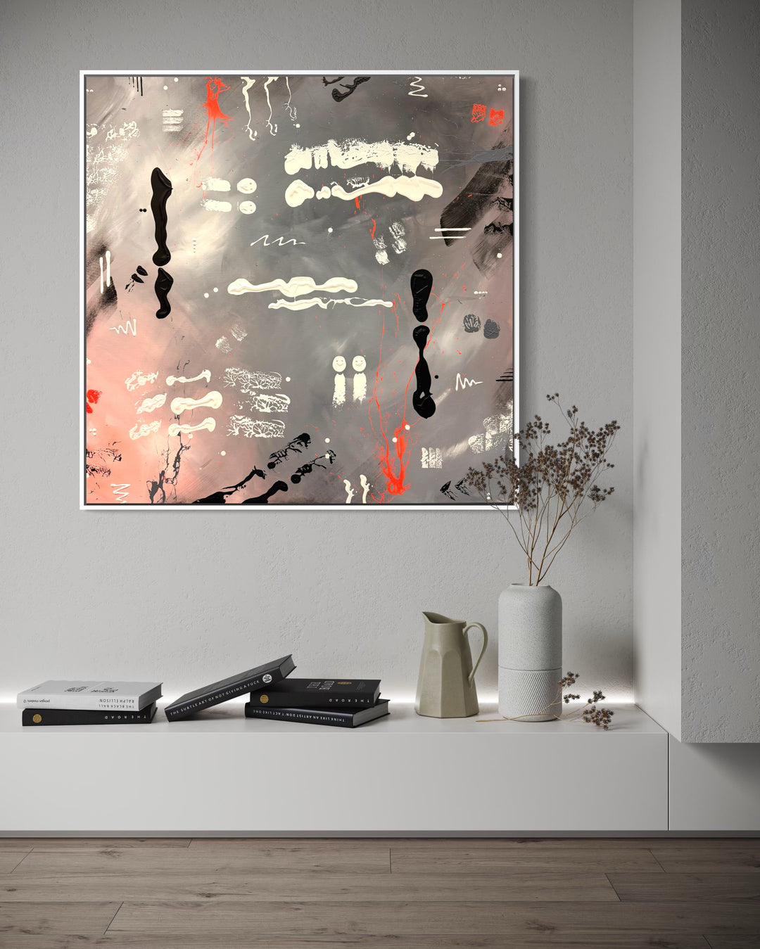 Storm & Stories - Originalwerk 120 x 120 cm